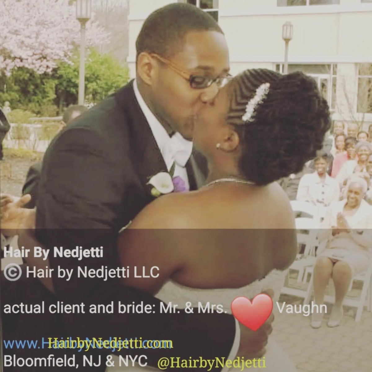 HairbyNedjetti's tweet photo. 💍Awhhh #LOVE is our HAIR👑
🤴🏾❤👸🏾 #tbt '09
#Nedjetti #NaturalHair client & bride🥂
Exts FREE Combo #NaturalHairstyle #Cornrows #DoubleStrands #Twists created from blow out💇🏾♀️
#Naturalista #BridalHairstyle elegance💃🏾
#NedjettiHarvey #ForTheCulture #NaturalHairGuru❤🖤💚 https://t.co/0Evxg0xOwd