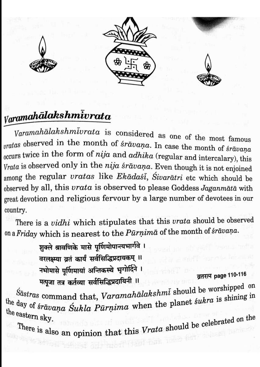 KeshavaKumarBSP's tweet photo. Varamahalakshmi Vrata is one of the important festivals of our Bharata. The detail of this festival is given in the book 'Festivals Of Bharata' written by Sri Sri Rangapriya Sri Sri.

To purchase the book please visit our website https://t.co/S8zRQDWg8W https://t.co/x6x3ZsIFM5