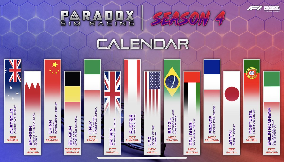 PSR Season 4 Calendar 🗓 

14 Week Calendar✅
New Tracks - Portimao and Imola✅
Week Break✅

What are your thoughts🤔