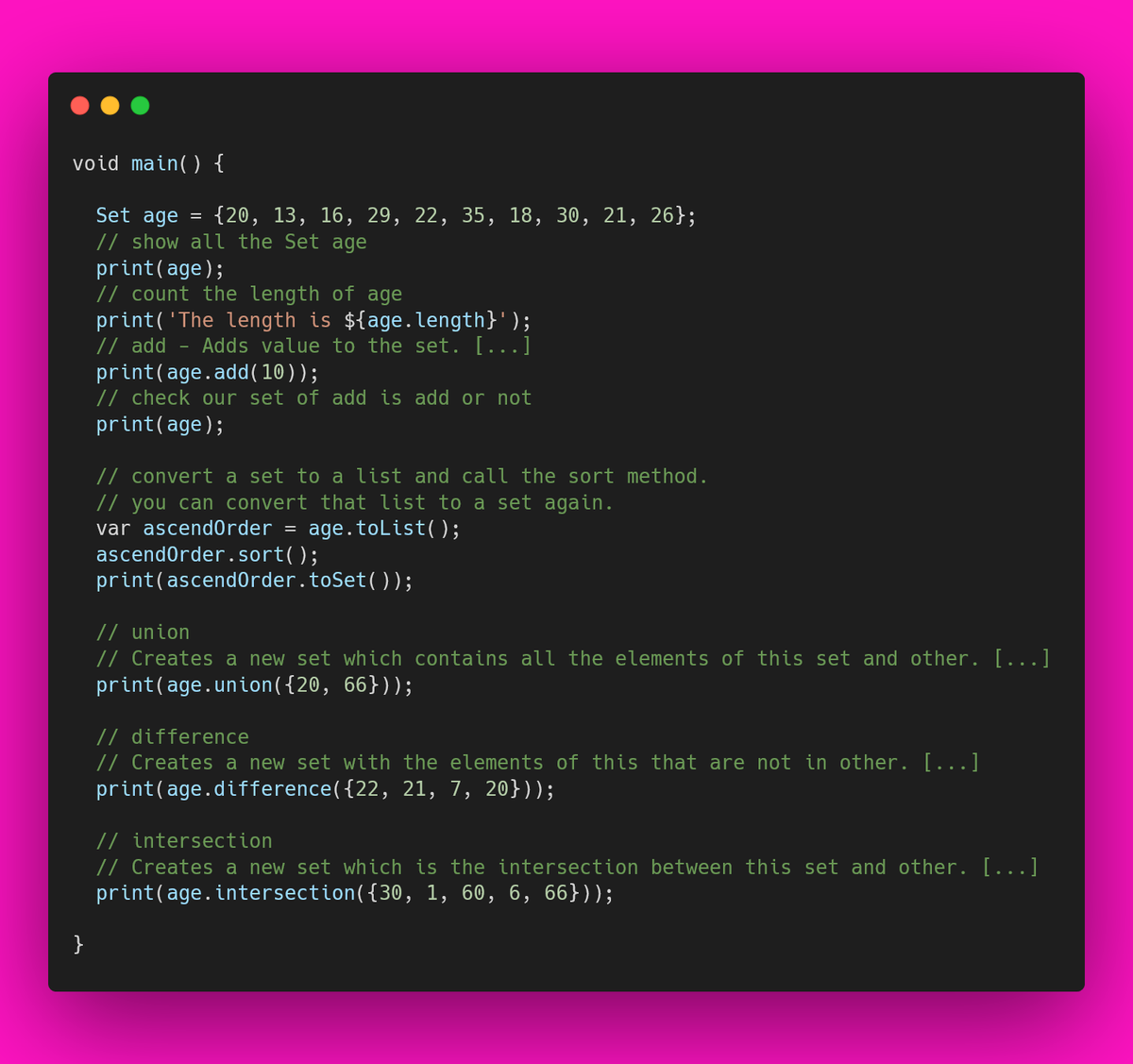 devkishor8007's tweet image. Dart Set is the unordered collection of unique values which doesn’t contain any repeated values
gist.github.com/devkishor8007/…
#dart #flutterdart #flutternepal