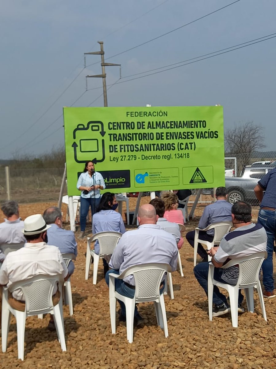 Inauguramos el primer CAT de #EntreRíos en Federación. #CampoLimpio #Sustentabilidad #AmbienteyProduccion