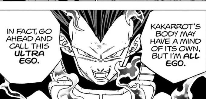 I know this man didn't just name his new form "Ultra Ego".

I guess it's not that bad in hindsight but it threw me off. 