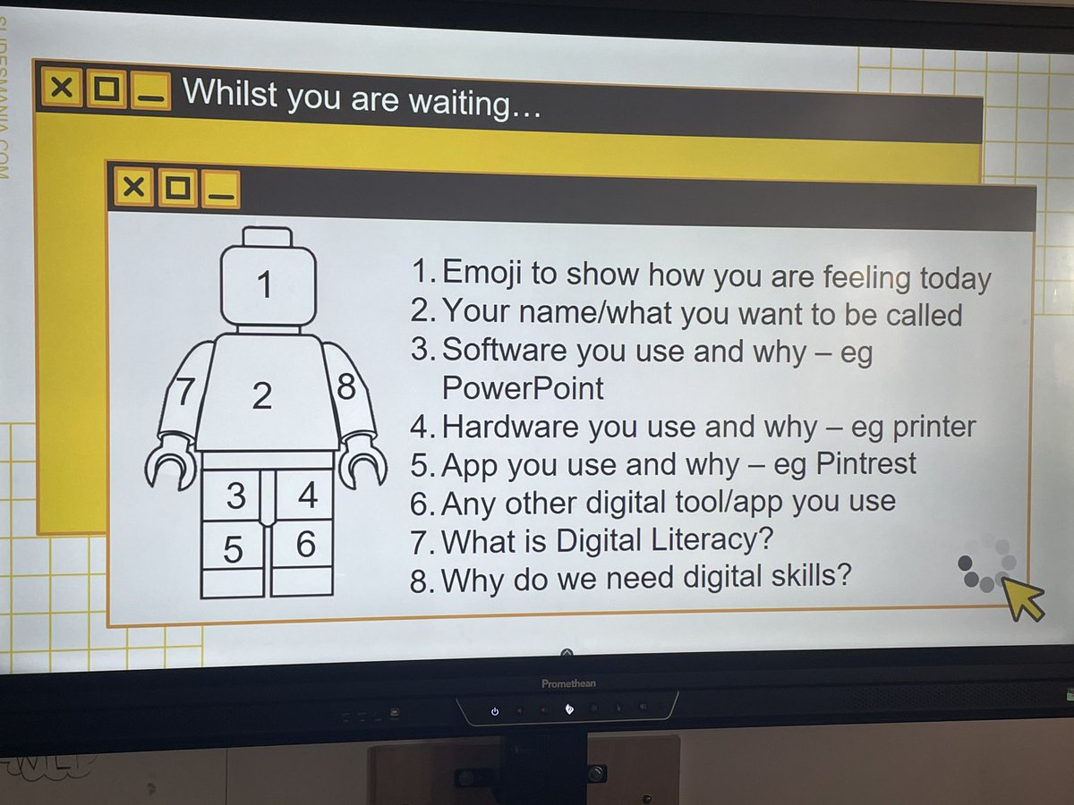 KHair_BusEd's tweet photo. Brilliant first day back in the classroom, meeting my amazing new S1 classesβ¦I even got the giant dice out to help us create strong passwords. #DigitalProfiles #Passwords @DoonAcad @EacEducation (credit to @SlidesManiaSM for the @powerpoint background!) https://t.co/u6nin6l1Qs