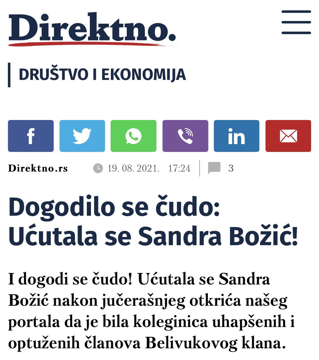 Pa, kako da pišem kada se smejem 2 dana? 😆
Posebno kada se Marinika Morović Kajen ispod teksta potpiše kao direktno.rs, pa još piše o sebi u množini. 
Tu ludilu nema kraja, ali nažalost ni leka.
Mnogo je "hrabra", znam.
Posebno kada Đilas pojača bonus i zategne uzde!