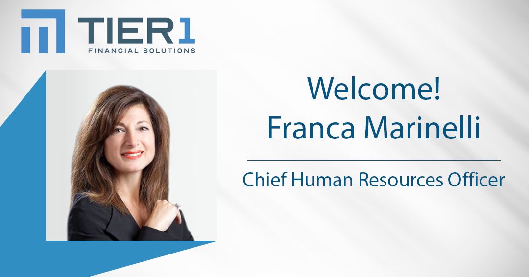 We are excited to welcome Franca Marinelli to the <a href="/Tier1Fin/">Tier1 Financial Solutions</a> team as Chief Human Resources Officer! In this role, Franca will lead and champion the creation of an exceptional employee experience to attract, develop and retain top talent. Learn more: bit.ly/3AUXzoq

#HR