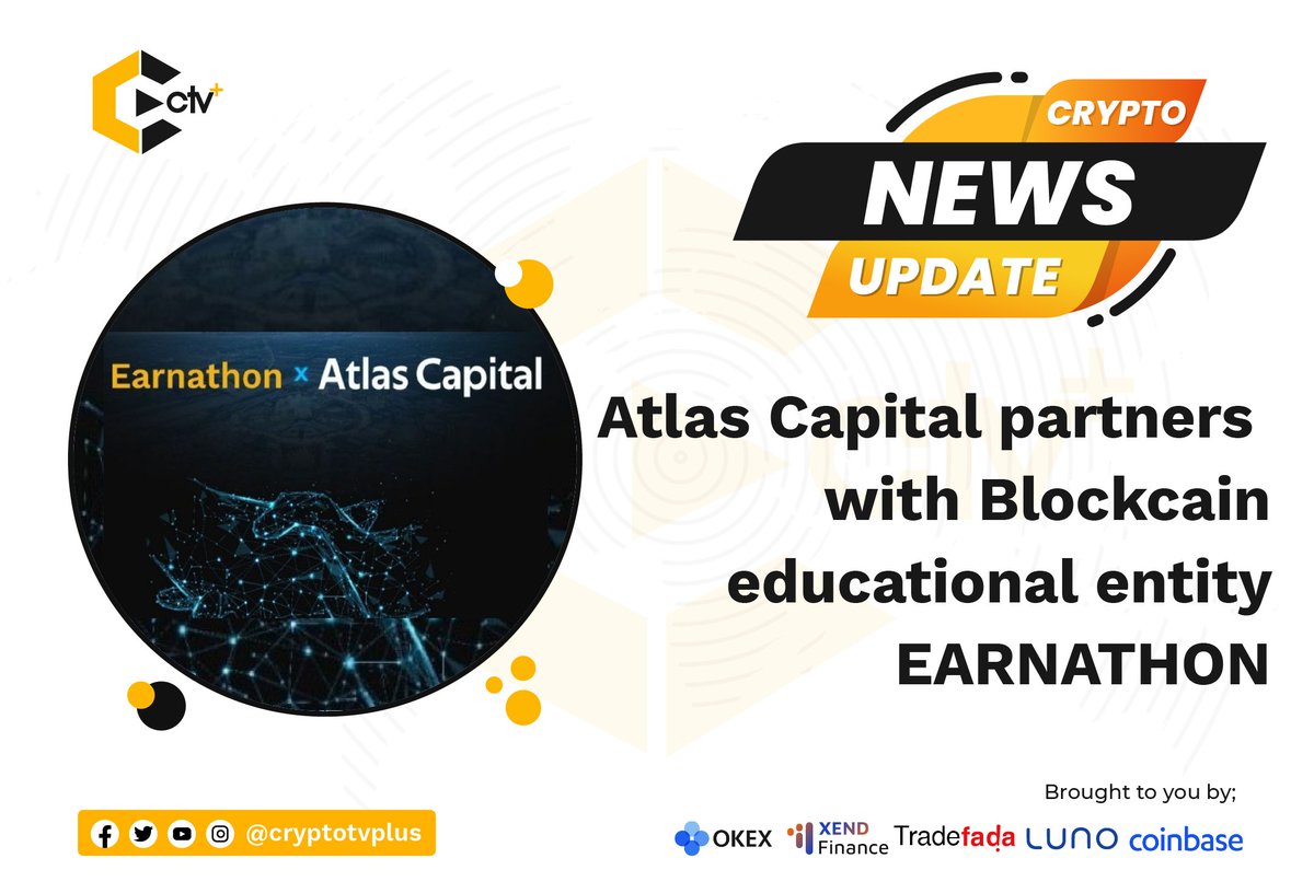 Cryptotvplus's tweet photo. #AtlasCapital patners with #Blockchain educational entity @EarnathonHQ

Read more...👇👇👇
https://t.co/aPxGs8CBXR

#ENA #blockchain #blockchaineducation #blockchainskills #crypto #EarnathonHQ https://t.co/EaviJKOFKG