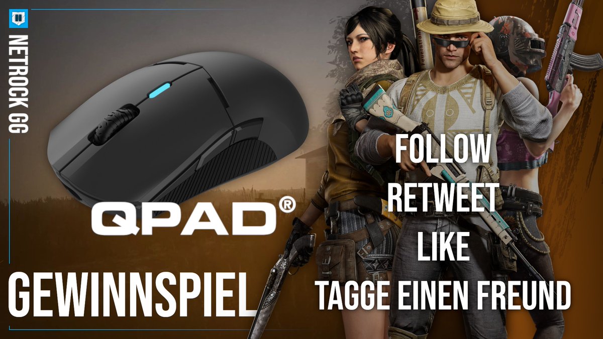 GIVEAWAY GIVEAWAY GIVEAWAY

🤩 Gemeinsam mit🤝@QpadOfficial werden wir heute am Stream eine Top Gaming Maus verlosen!

Jetzt mitmachen:
✅Follow
✅Retweet
✅Like
✅Tag einen Freund

Der Sieger wird in Runde 6 auf twitch.tv/netrockgg ausgelost. 😮

#giveaway #PDOS3