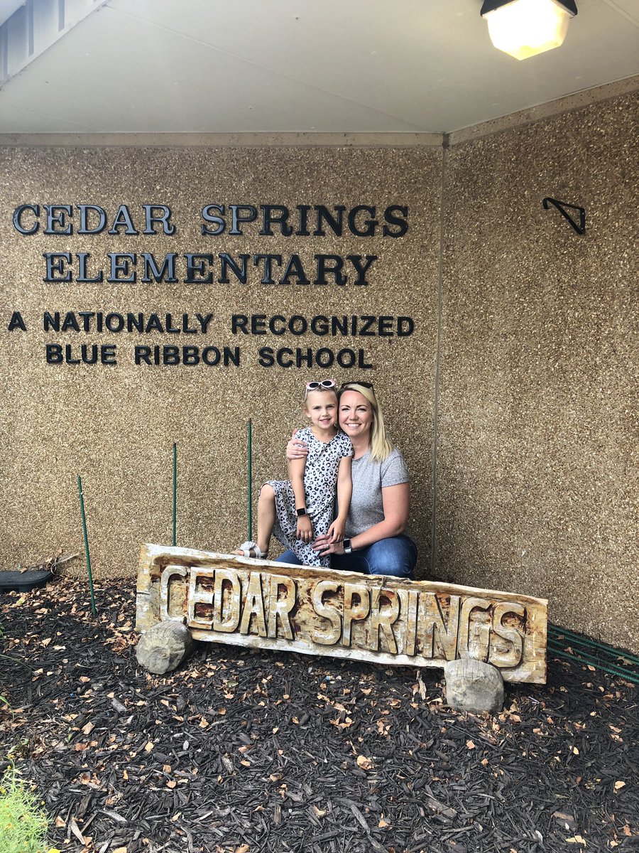 Like mother like daughter! My oldest will be attending <a href="/CSELions/">Cedar Springs Elem.</a> just like her momma! Meet one of <a href="/NorthwestRISD/">Northwest RI Schools</a>’s newest Kindergarten lions! (Class of ‘07 and ‘34) #oncealionalwaysalion #lionnation