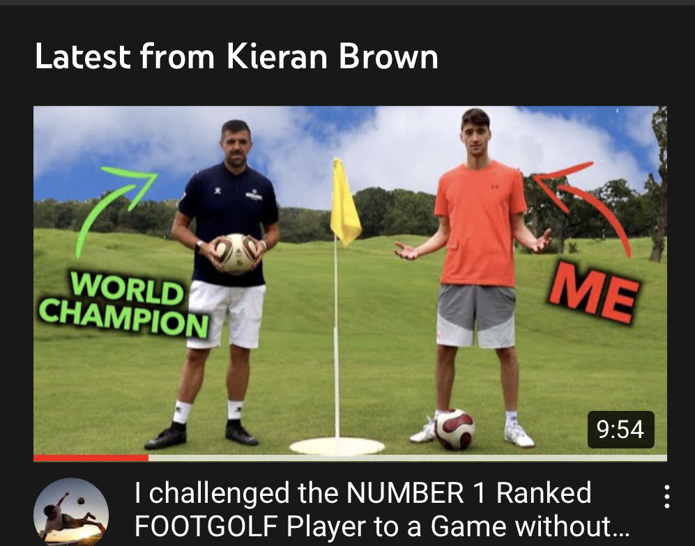 Gatwick Footgolf (@gatwickfootgolf) on Twitter photo πΏ Popcorn at the ready!
π See how our very own World #1 <a href="/BenClarke_ukfg/">Ben Clarke | FootGolf</a> gets on against one of the biggest names in the YouTube world of football.
π Kieran Brown has 1.77M subscribers. See if Ben performed under the pressure of the watching millions
youtu.be/F-B1eE-RiKs! πΏ Popcorn at the ready!
π See how our very own World #1 <a href="/BenClarke_ukfg/">Ben Clarke | FootGolf</a> gets on against one of the biggest names in the YouTube world of football.
π Kieran Brown has 1.77M subscribers. See if Ben performed under the pressure of the watching millions
youtu.be/F-B1eE-RiKs!
