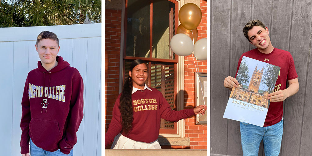 Next week the <a href="/BostonCollege/">Boston College</a> Class of 2025 lands at the Heights. 

See some of our newest Eagles, ready to go with their bright smiles and BC gear, and please join us in welcoming #BC2025 with your best wishes and advice: bit.ly/3CY26Iq

#WeAreBC #EverToExcel