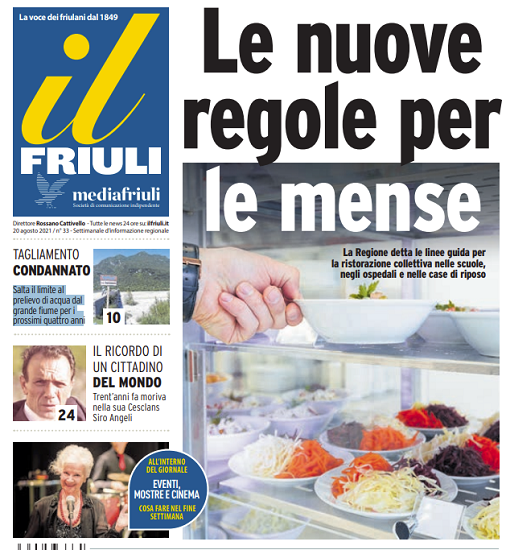 IlFriuli's tweet photo. #IlFriuli in #edicola, venerdì 20 agosto
In copertina le nuove regole per le #mense. E poi...
📌 #Tagliamento condannato alle asciutte
📌 La Carnia ricorda #GianniCosetti e #SiroAngeli
📌 Vita (e morte) di #KobeBryant
📌 Guida a tutti gli eventi in #Fvg
https://t.co/zeSJyZc3OP https://t.co/kJdcsWZnRm