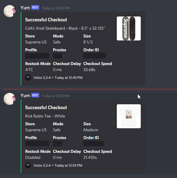Mejihcan's tweet photo. Went for personals late thank you for always being there, also tried new proxy company hit pretty quick😄
B: @VeloxBots 
CG: @beanzFNF @notify @paradoxnotify @OculusAlerts 
P:@ReaperProxies_ https://t.co/C0D4TuTT2G