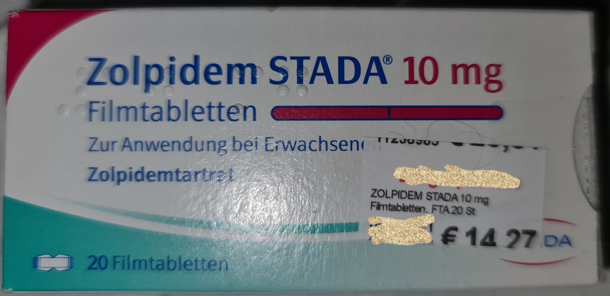 zolpidem 10 mg 20 tabletten