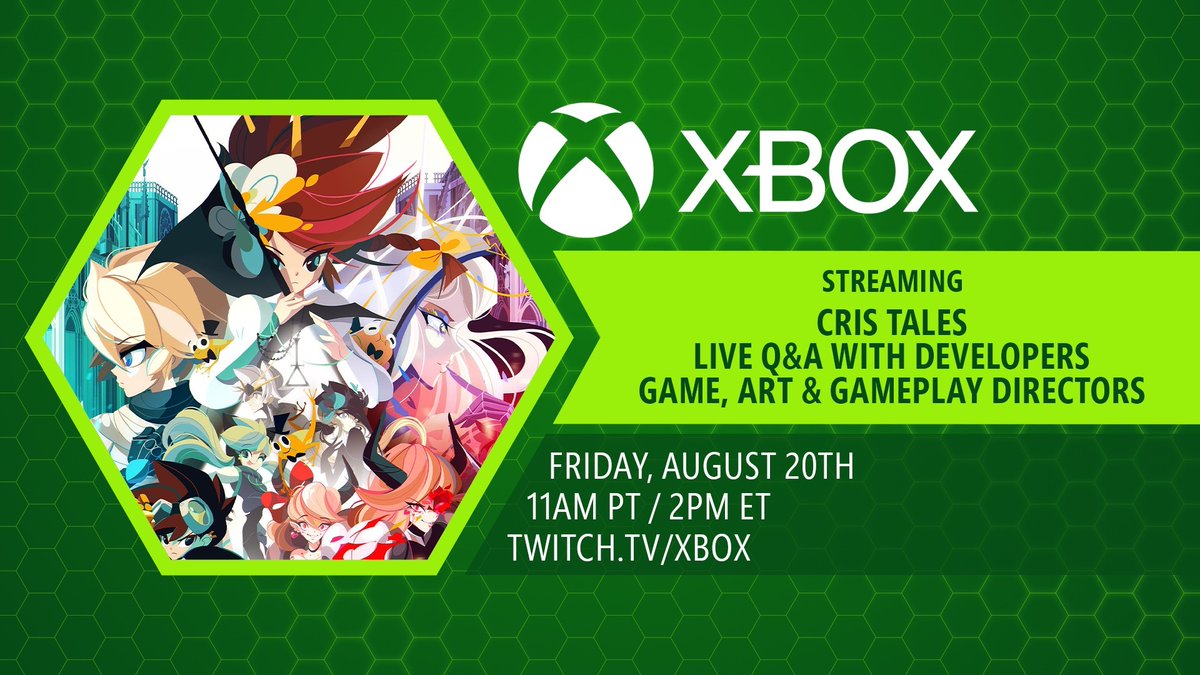 The team behind Cris Tales is joining <a href="/Xbox/">Xbox</a> for a live Q&amp;A tomorrow! Polish off your time crystals and get ready for a deep dive into the game, Friday at 11am PDT!  

Watch live on twitch.tv/xbox