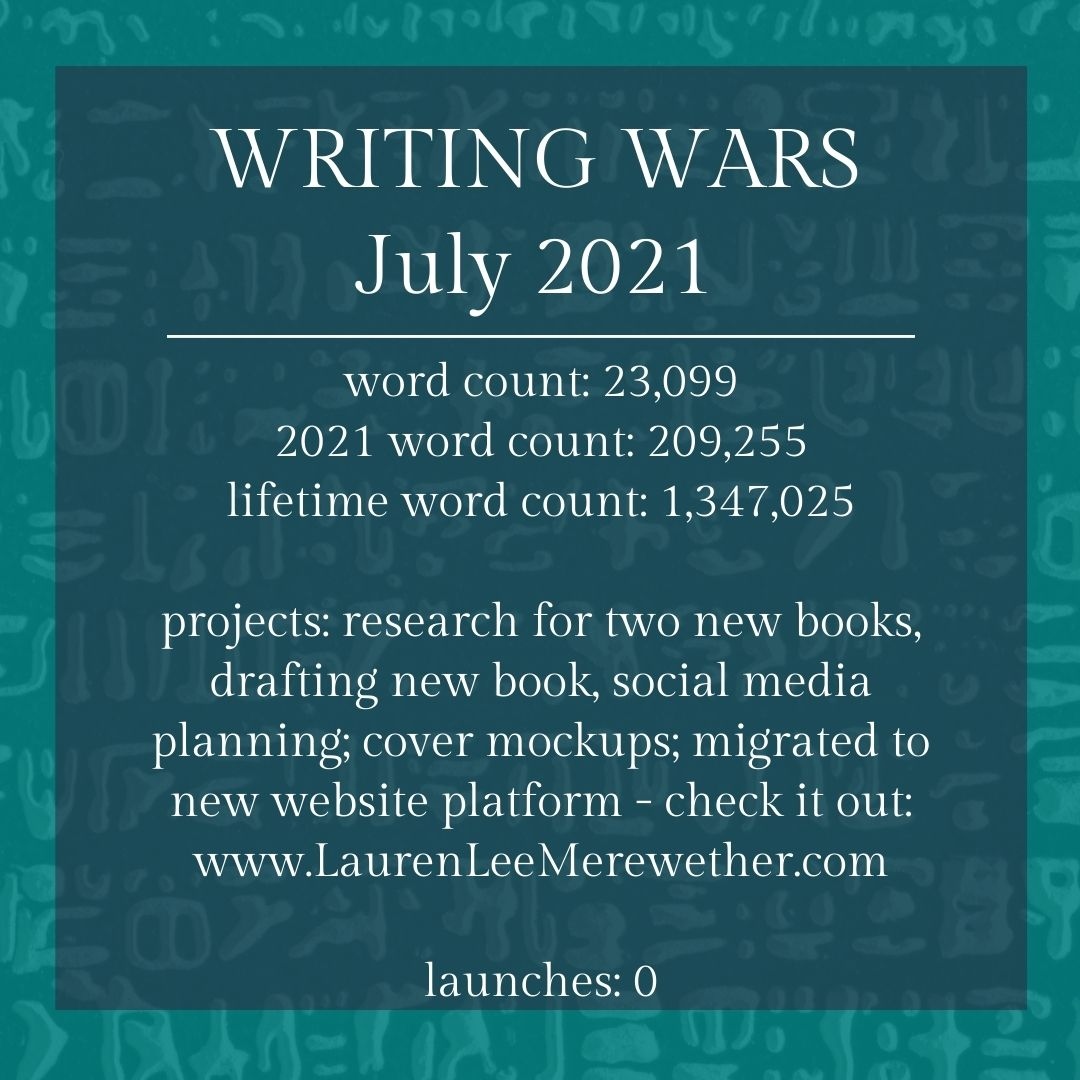 LLMBooks's tweet image. July was spent researching, creating social media content, &amp;amp; migrating my old website to a new platform! I'm really excited about it; check out LaurenLeeMerewether.com and let me know what you think. 

#writingwars #llmbooks
