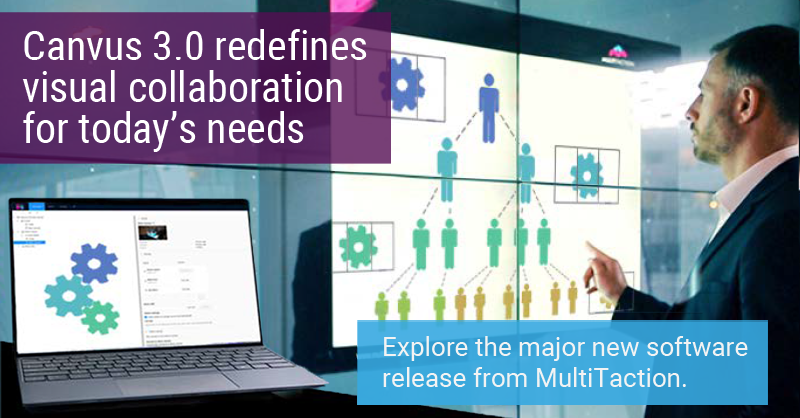 Touch may be the simplest, most powerful form of human expression. So why should technology get in the way of that? Canvus 3.0 makes touch collaboration with people across the world and sharing meeting content across your organization easier than ever. bit.ly/3gihyp8