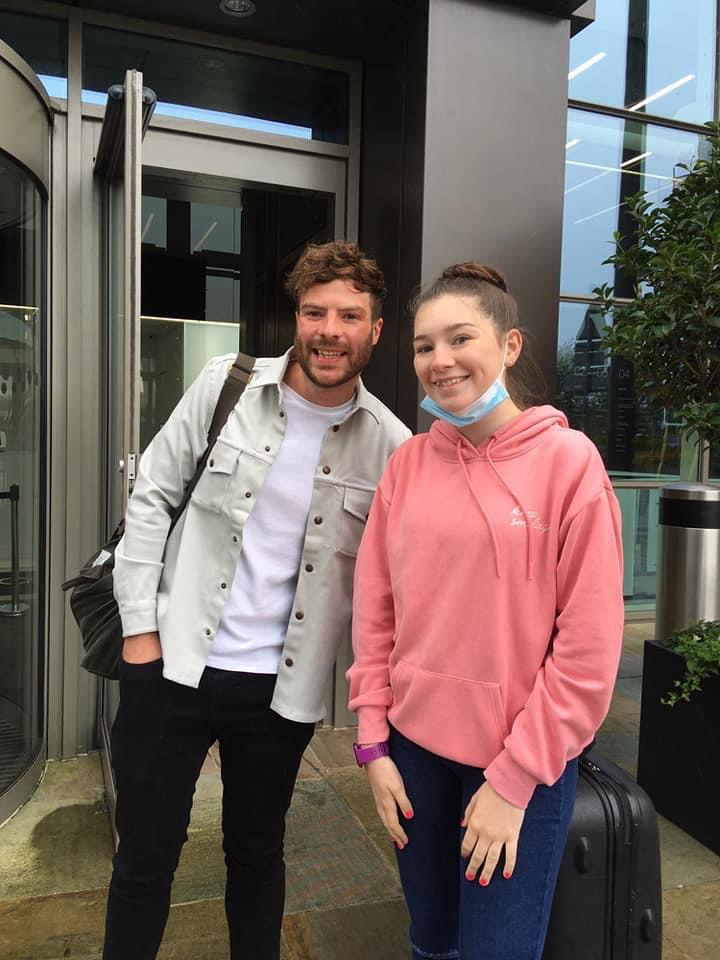madhursts's tweet photo. loved meeting @jordannorth1 at sunny Manchester today! #MediaCity 🤜🏼🤛🏼 Is  it  your  new  #happyplace Jordan? 😝 https://t.co/7nopXLLnwZ