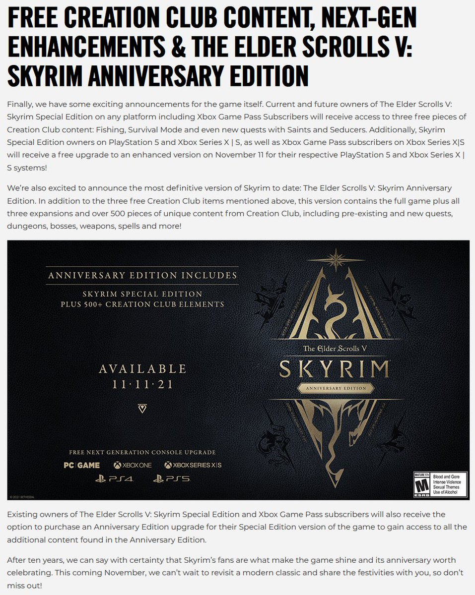 free upgrade to skyrim special edition free upgrade to skyrim special edition