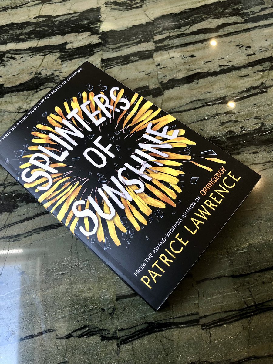 savitakalhan's tweet photo. @LawrencePatrice Happy book birthday! Another fab YA read! 🌻🌞 #SplintersOfSunshine https://t.co/XHwnEPHqph