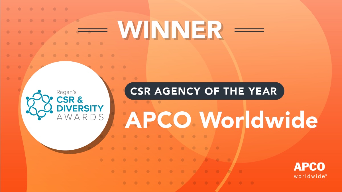APCO Worldwide on Twitter "We are honored to have been named CSR