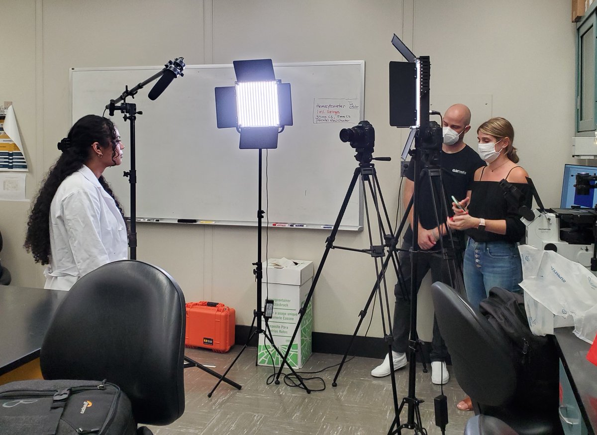 BakerLehigh's tweet photo. We're #behindthescenes with @asr_media filming our newest student spotlight!💡We can't wait for you to hear more from #studententrepreneur Sareena! https://t.co/jAIjykiAcm