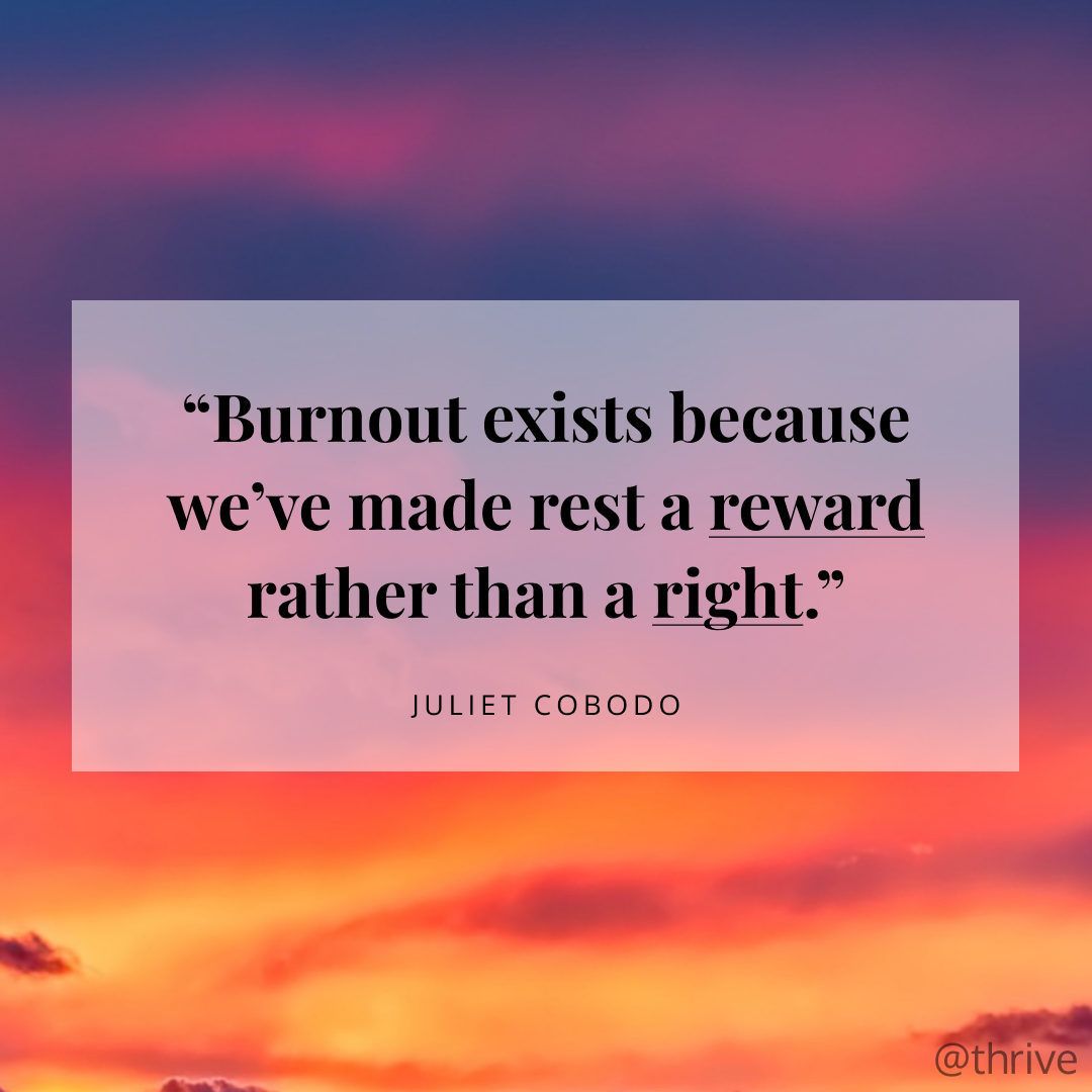 thrive's tweet photo. Rest is a necessity, not a luxury. https://t.co/dowMQizab1