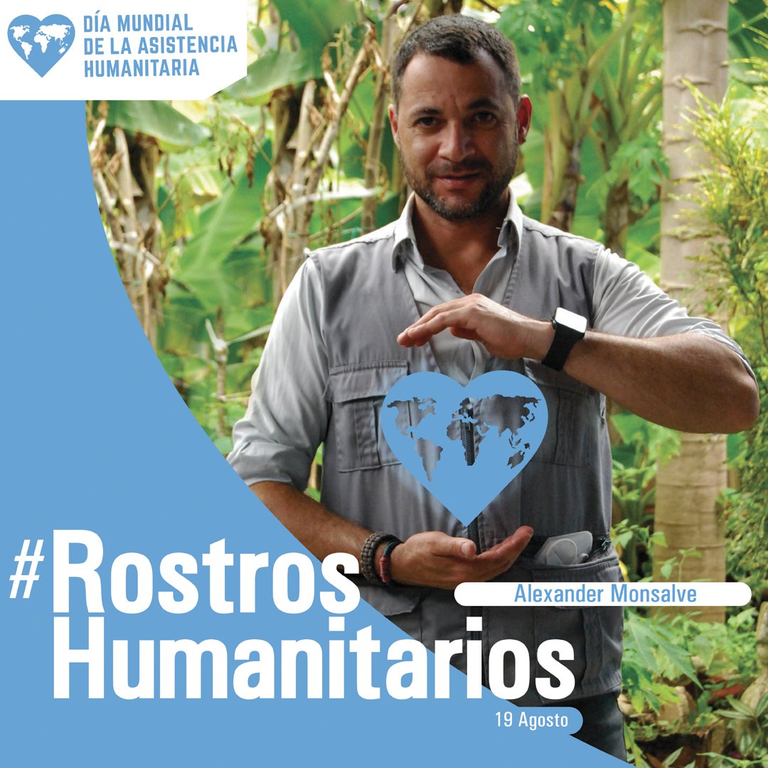 conviteac's tweet photo. #DiaMundialDeLaAsistenciaHumanitaria En @conviteac queremos que conozcas nuestros #RostrosHumanitarios, como el de Alexander Monsalve quien, cómo oficial de logística, hace posible que 105 ancianatos reciban ayuda y soporte #AgeHumProject https://t.co/iiit3JxheB