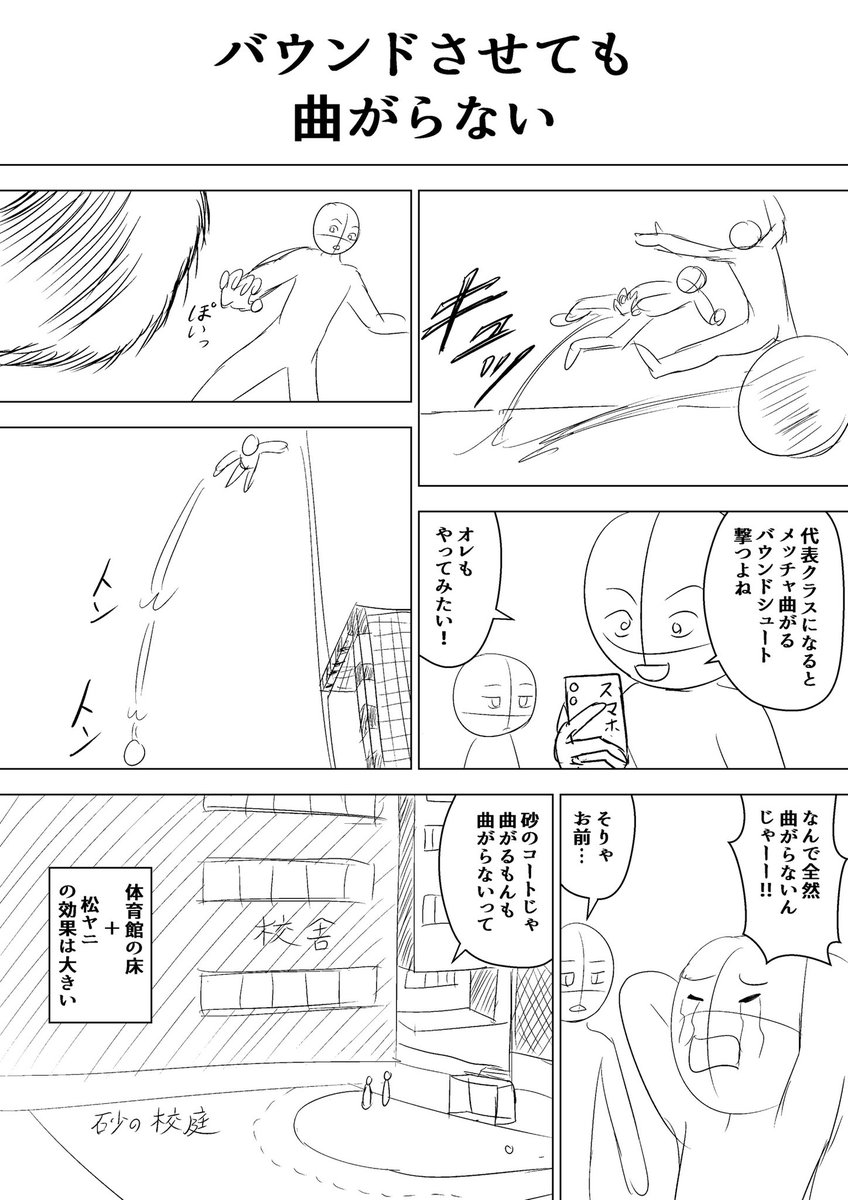 ハンドボール1ページ漫画その29、UPします 