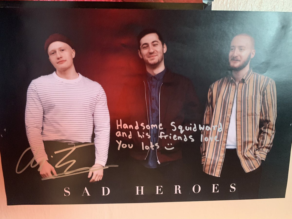 elegantly_high's tweet photo. get yourself a band like @SadHeroes 🥰 aka go check em out cause they’re really sweet and talented and also they’re my 2nd fave band and mean the world to me and also they deserve the whole universe, @canofveggies @TheSzyentist @MrATurner thank you for existing 🤍 https://t.co/0gbgnsAnFC