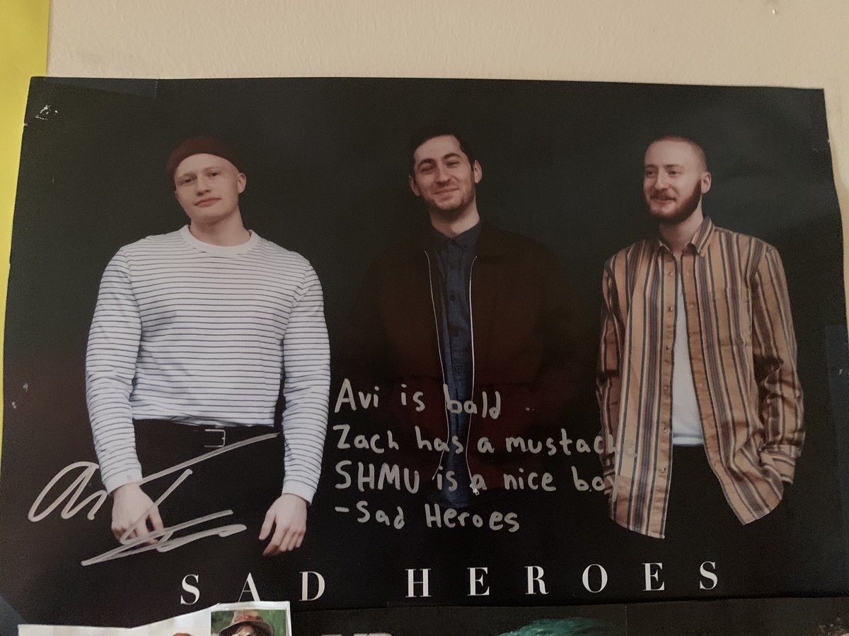 elegantly_high's tweet photo. get yourself a band like @SadHeroes 🥰 aka go check em out cause they’re really sweet and talented and also they’re my 2nd fave band and mean the world to me and also they deserve the whole universe, @canofveggies @TheSzyentist @MrATurner thank you for existing 🤍 https://t.co/0gbgnsAnFC