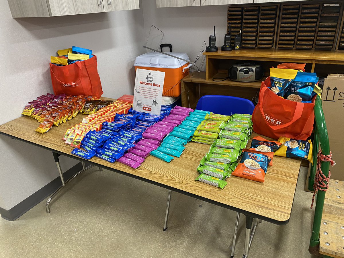 Thank you HEB for the wonderful snacks!!! <a href="/semustangpride/">Sinclair Elementary</a>