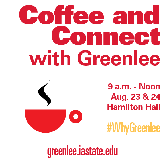 ISU_GSJC's tweet photo. Have questions? We have answers. Stop by Hamilton Hall to grab coffee, score Greenlee swag, and meet Greenlee faculty and staff. We're happy to provide directions or resources about Greenlee programs. #WhyGreenlee https://t.co/eSTnHYgmr6