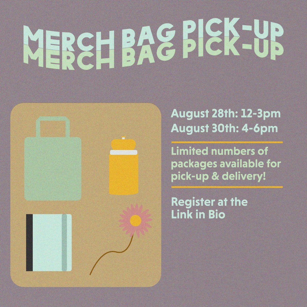 Want to score some new FREE Merch from our society? Make sure to register to pick-up your merch bag on August 28th or 30th! Select your time slot and grab a new tote bag, water bottle, notebook and more. Not going to be on campus this semester? We’re also delivering!