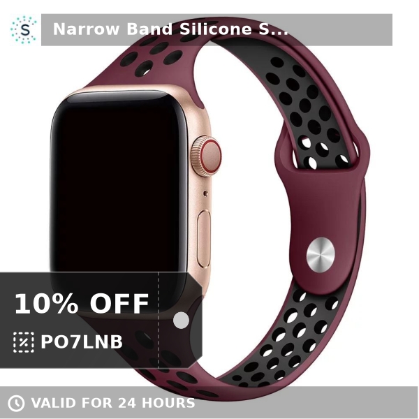 Straptastic1's tweet photo. Check out this bestseller 
😍 Narrow Band Silicone Sport Strap for Apple Watch - Wine Red and Black 😍
Only £21.99. 

Shop now &amp; get an extra 10% off!
👉👉 https://t.co/xxtw3qq9Mc https://t.co/KsJ9J5nfj6