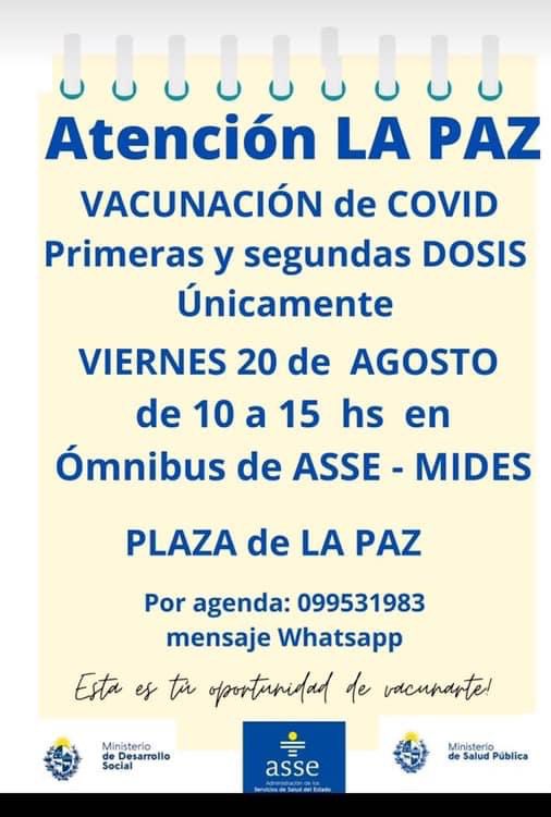 ATENCIÓN : mañana en La Paz 👇