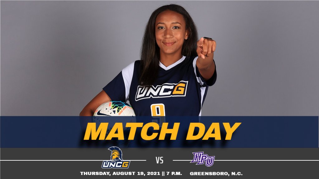 𝘋𝘦𝘧𝘪𝘯𝘪𝘵𝘪𝘰𝘯
MATCH DAY - The best day to rep the blue and gold!

📊 bit.ly/3k6ORN4
📺 es.pn/3CYip86
‼️ First 200 students get a <a href="/UNCG/">UNCG</a> tank top AND <a href="/UNCGCAP/">UNCGCAP</a> is giving away Chick-Fil-A sandwiches
#letsgoG