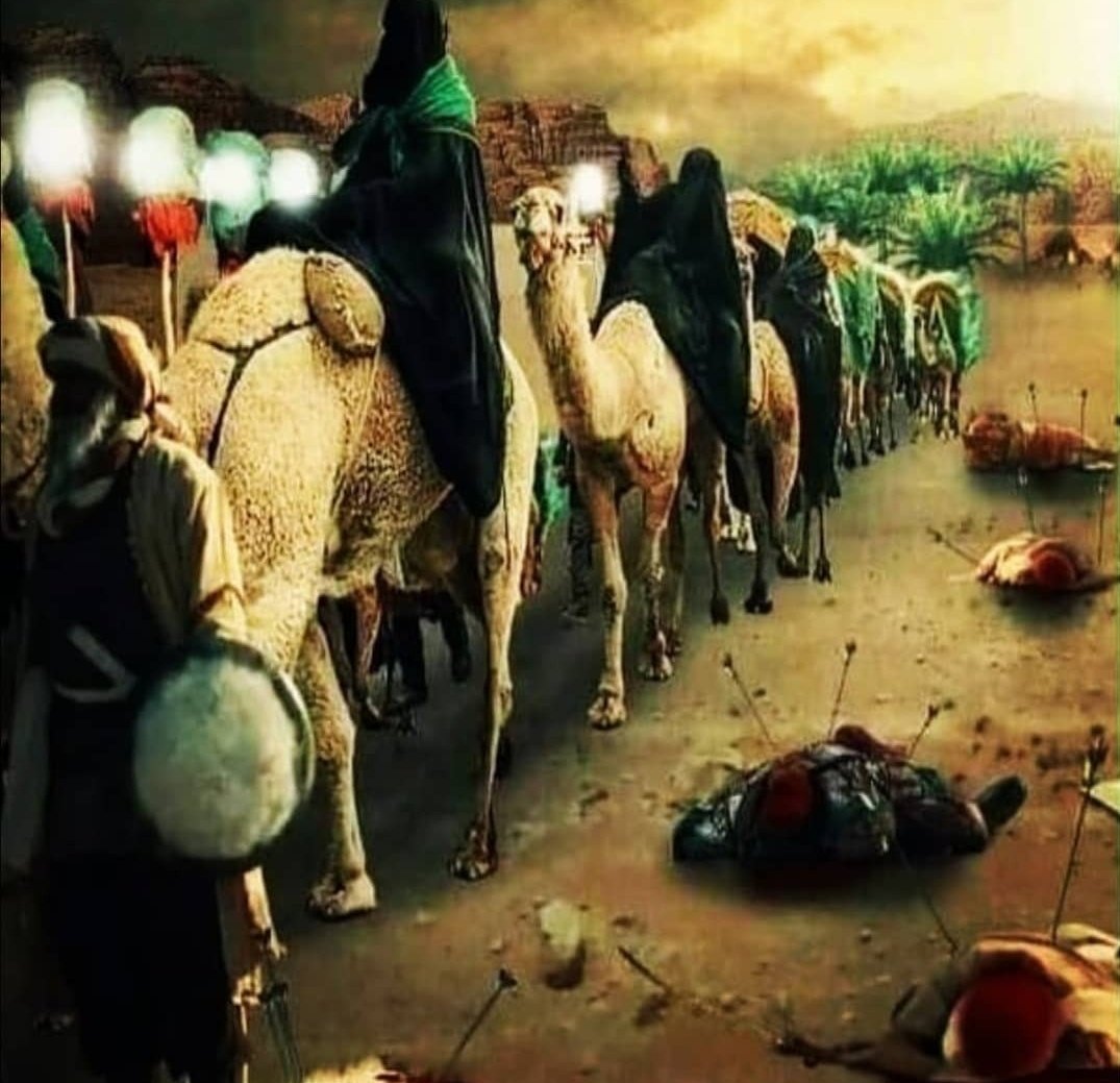 🏴💔🏴
 والأن تتحول القيادة من سيد الساداات🏴
إلى فخر المخدراات..
ما أعظمك من إمرأة يا جبل الصبر
يا زينب الكبرى يا أم المصائب

🏴💔🏴