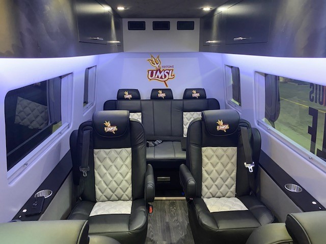 UMSLAthletics's tweet photo. .@UMSLTRITONGOLF and @umslwomensgolf are the proud owners of a new state-of-the-art Mercedes-Benz Sprinter Van to use for team travel, thanks to generous donations from several UMSL alums and supporters. 

🔗: https://t.co/Efs7TFDB7y https://t.co/iUvYvzOLVc