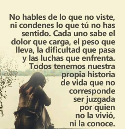 No te ocupes de las cosas de los demás recuerda que lo más importante eres tu
