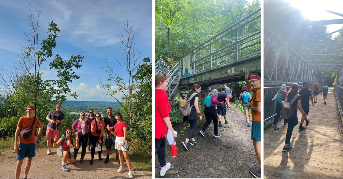 dpaiarchitects's tweet photo. Our team took to the urban trails along Hamilton's escarpment to log 10K in support of #WAMHamilton. Thanks to your generous donations, We reached our team goal of $3,000 and the @YWCA_Hamilton  surpassed their goal of $150,000! 
👟👠👟👠👟👠

#shapetheworld https://t.co/t4yhhRIJjq