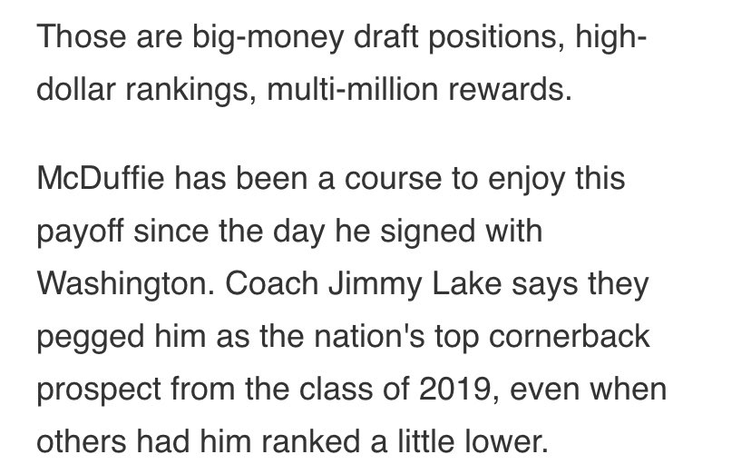 HoodHusky's tweet photo. •Secured the highest DB on their board, (17th on McShay’s Board)

•Great eval &amp; development of 3 ⭐️ J. Kirkland, (22nd on McShay’s Board)

•Walk-On All American Day 2/3 player &amp; stand-out in the classroom.

#DifferentDifferent #KeepYourRankings https://t.co/W1jCvWrX8p