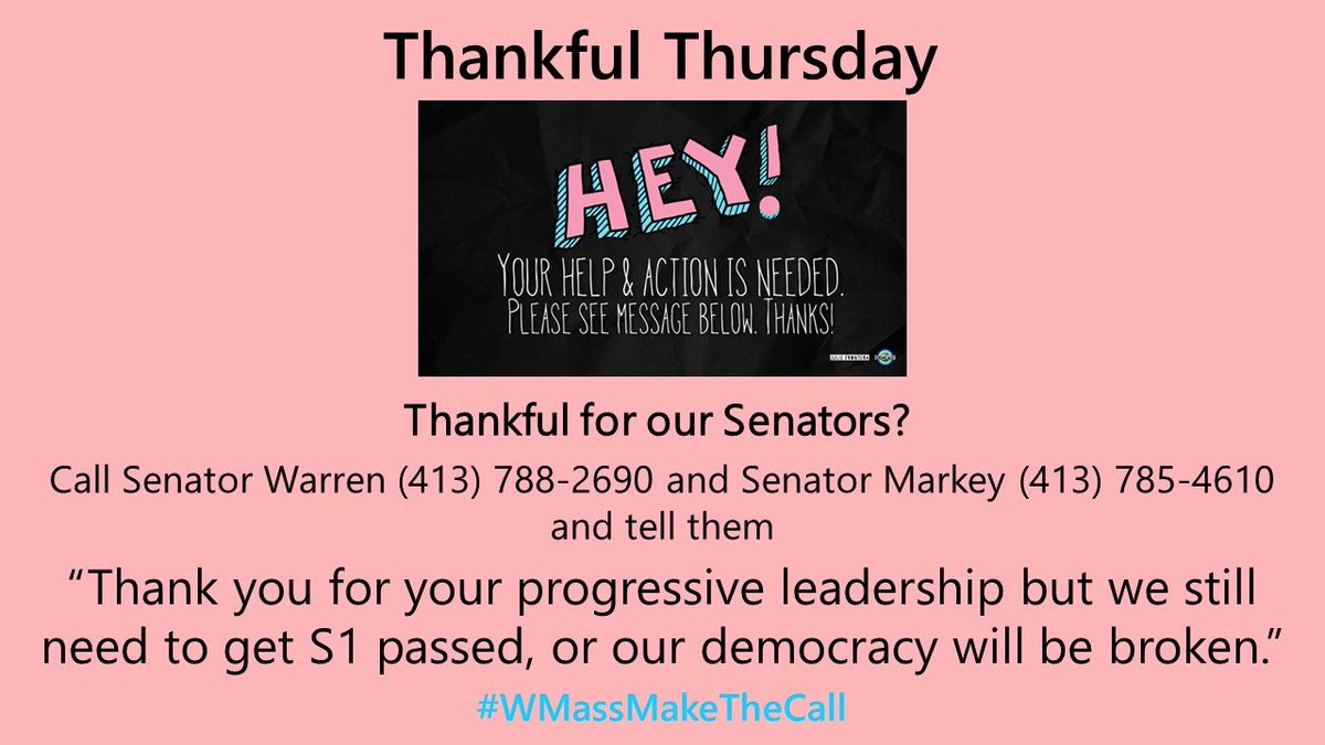 Norah_Dooley's tweet photo. Western +#CentralMA folks! Call @SenWarren & @EdMarkey to say "Thanks for your leadership AND we still need to get S.1 passed or our democracy will be broken." #democracy #MakeTheCall #passS1 #WMassMaketheCall @SunriseWooo @WorcDSA https://t.co/ObPOfybLeN