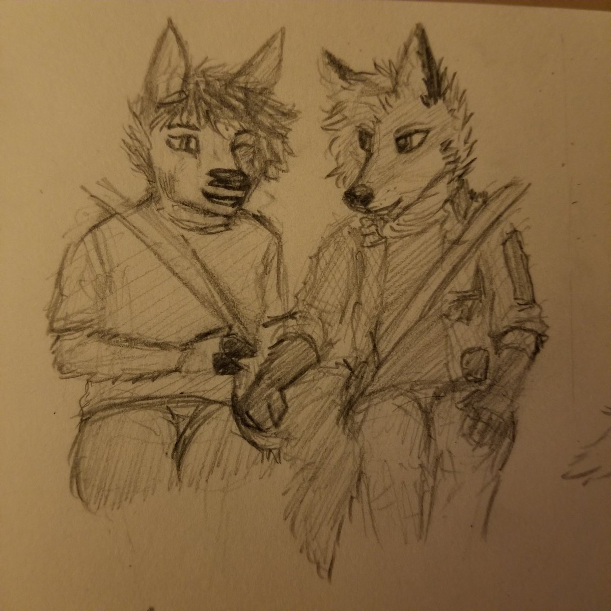 FlaminFoxGaming's tweet photo. Been on a vacation this week at a place with no internet connection, during car rides me and the deer have been playing Punch Bug. I'm winning, and she gets me back hard ❤
#furry #fox #vixen #anthro #piebald #deer #punchbug https://t.co/HZGZ7vuRzE
