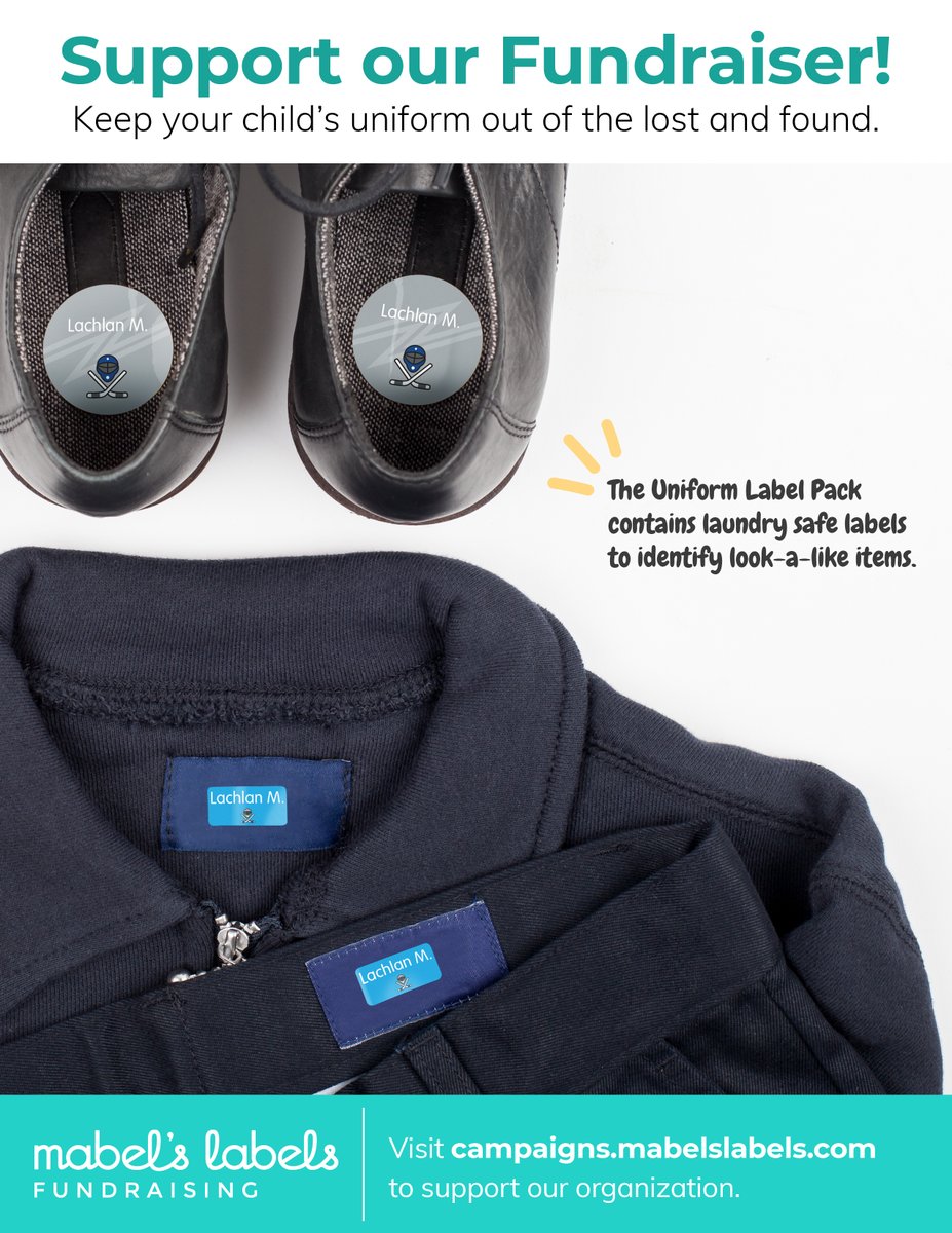 TransfigCS10591's tweet photo. Support Transfiguration School with Mabel's Labels.  Great for uniforms and classroom items!! https://t.co/lH8iueIgqH