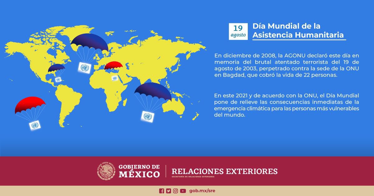 📌Cada año, el #DíaMundialHumanitario se centra en un tema para defender la supervivencia y bienestar de personas afectadas por las crisis, así como la seguridad de las y los trabajadores humanitarios.

En 2021, el tema se dedica a la población afectada por la crisis climática.