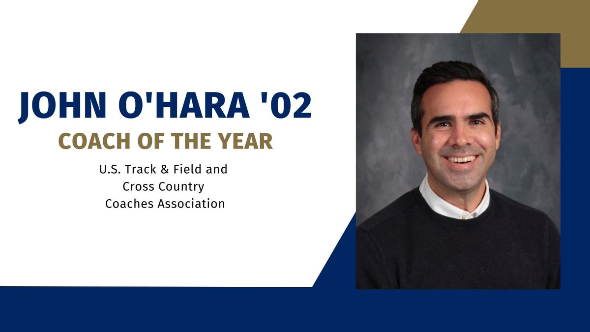 Congratulations to John O'Hara '02 who was selected as the Indiana Coach of the Year by the U.S. Track &amp; Field and Cross Country Coaches Association! John led the girls program to the school's first state championship in track &amp; field. <a href="/Cathedral_TandF/">Cathedral Irish Track & Field</a> <a href="/gochsathletics/">Cathedral Athletics</a>