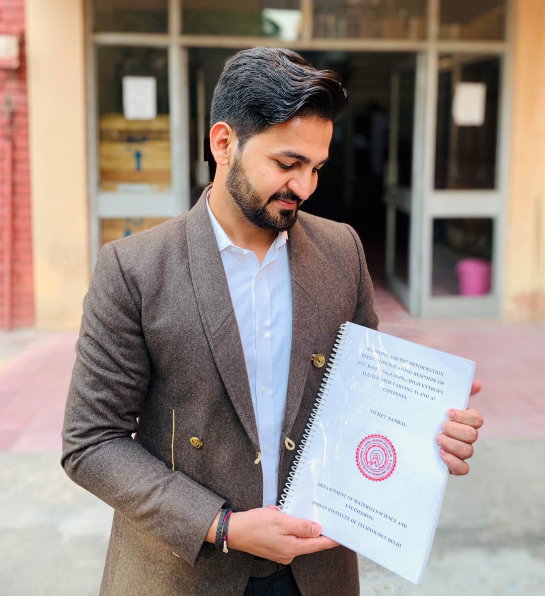 vickey_iit's tweet photo. Yes Finally!!
Now I'm officially Dr. Vickey Nandal
I've been waiting for this BIG day for so long but today I'm out of words.
I'm pleased to inform you that I successfully defended my Ph.D. thesis at the @iitdelhi 😇
#iitdelhi #researcher #PhD #research #MaterialsScience #doctor https://t.co/uZ0IE8o8LV