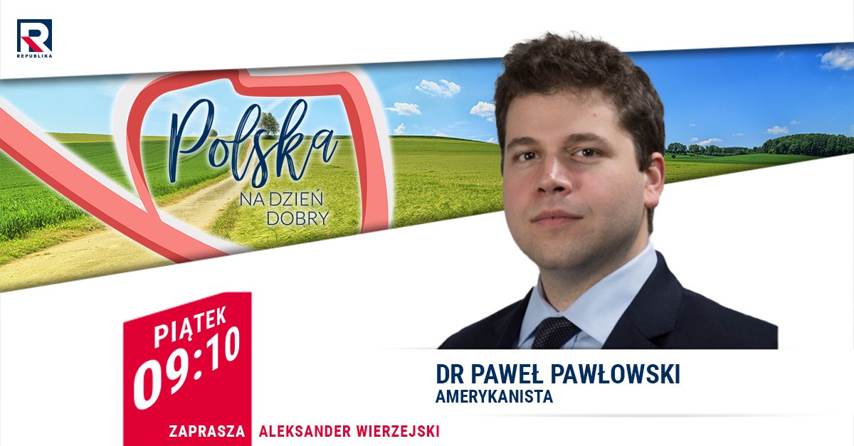 RepublikaTV's tweet image. #PolskaNaDzieńDobry | #Zapraszamy na #program z dr Paweł #Pawlowski
#włączprawdę #TVRepublika