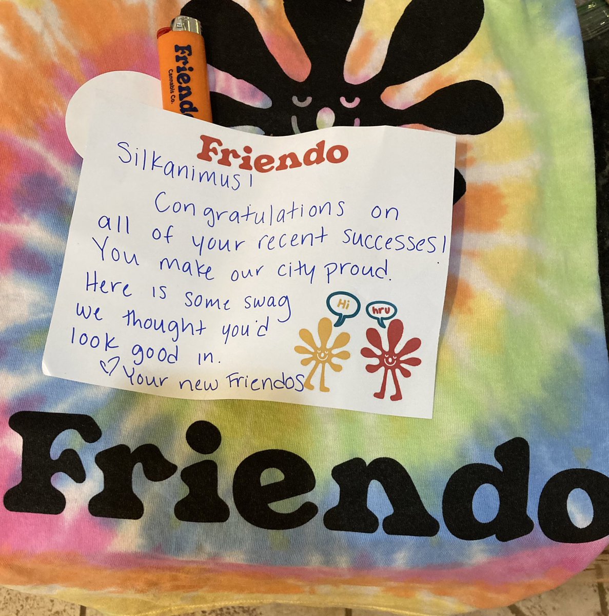 if u get good enough at rapping, a weed store will send u a tie dye shirt