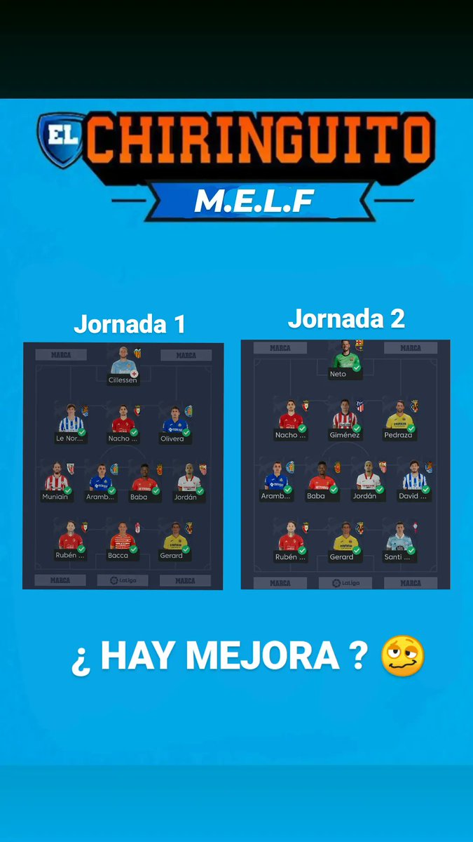 chiringuitomelf's tweet photo. 🚨💥🚨💥🚨💥🚨💥🚨💥🚨

@POTATOFC9  es el primer equipo de hacer oficial es 2 once titular de la temporada...

¿ Existe mejora en la alineación del equipo patatal? https://t.co/Qeo35AxNcy